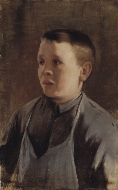 Portret van een Jongen door Santiago Rusiñol
